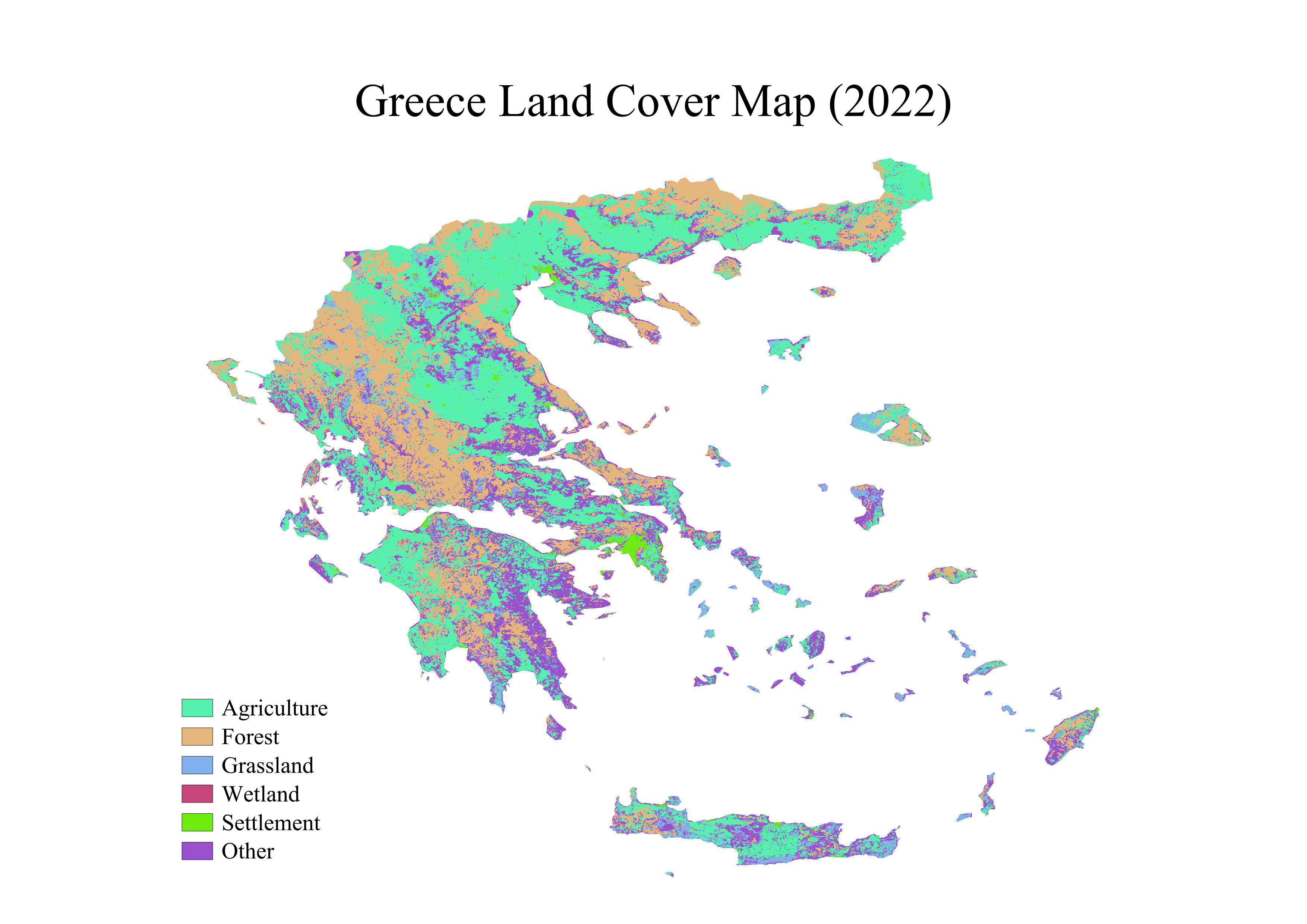Greece Land Cover Map